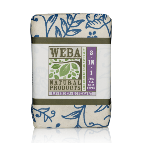 "Relax" 3 in 1 botanical bar soap with lavender and rosemary oils and botanicals