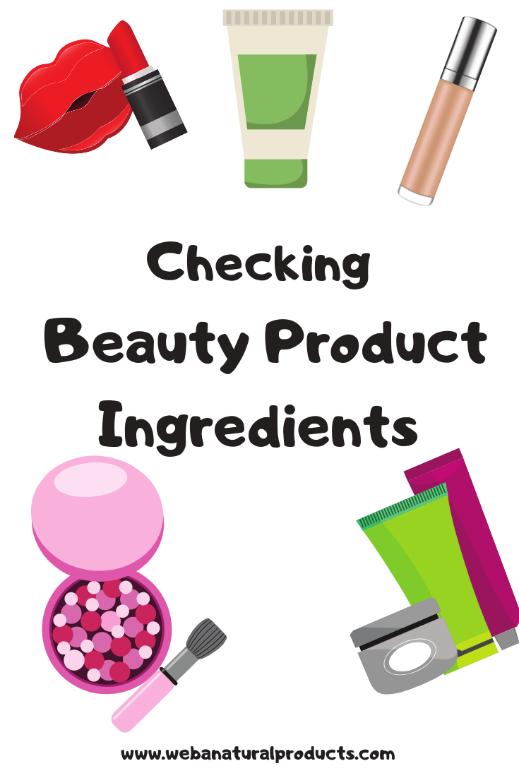 Beauty product ingredients Pinterest graphic