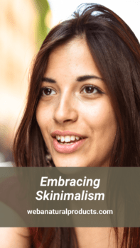Embracing skinimalism pinterest graphic blog post