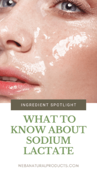what to know about sodium lactate pinterest graphic