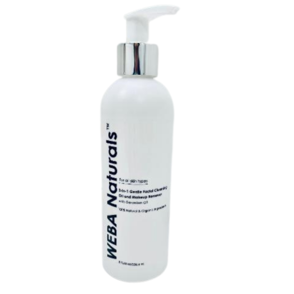 weba naturals facial cleansing oil and makeup remover